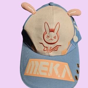 DVA DARLING Rabbit Ear Meka Adjustable Baseball Cap from Overwatch